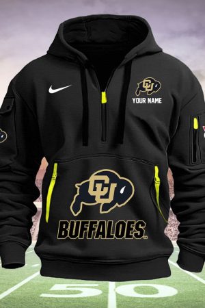 Colorado Buffaloes Quarter Zip Hoodie Style Genxprint