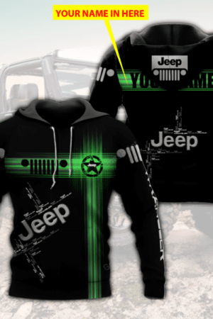 Custom Name Jeep Wrangler 16 Fan Gift Jeep Wrangler Aop Hoodie Genxprint