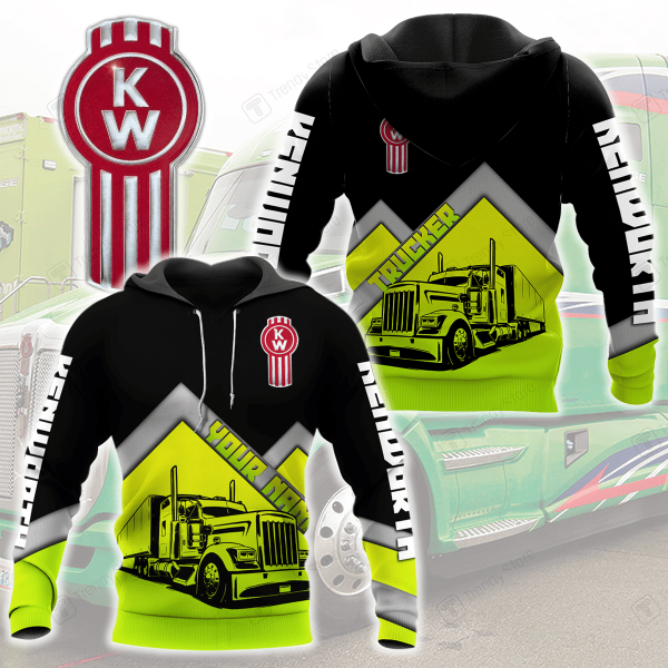 Custom Name Kenworth Trucks Racing Team 7k901 Fan Gift 3d Zip Hoodie Ii Genxprint