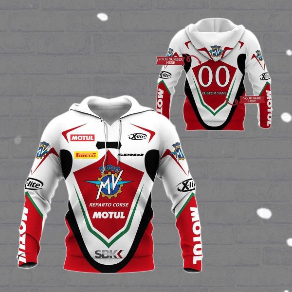 Custom Name Number Mv Agusta Racing Shirt Fan Gift 416 Stylist Unisex 3d Hoodie Zip Hoodie Genxprint