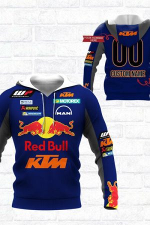 Custom Name Number Red Bull Ktm Factory Racing F1 8k90 Fan Gift 3d Zip Hoodie Ii0 Genxprint