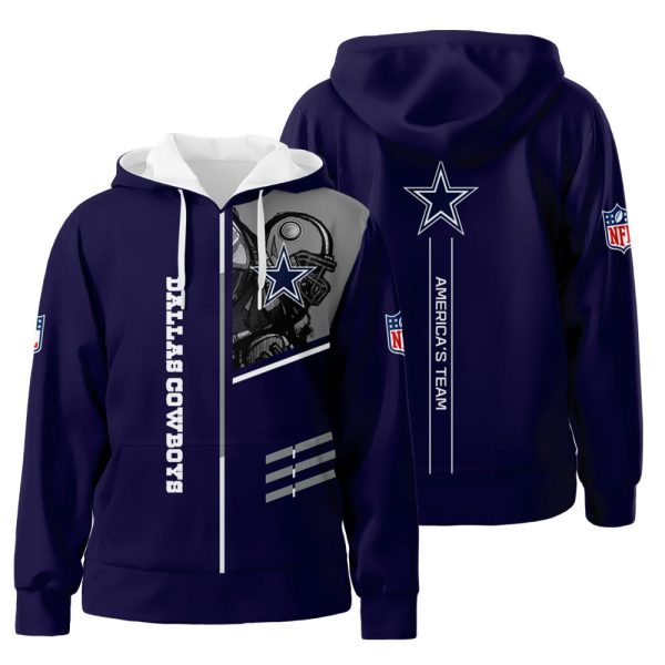 Dallas Cowboys 3D All Over Print Hoodie Zip-Up Hoodie Ver Genxprint