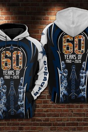 Dallas Cowboys 60 Years Hoodie Genxprint