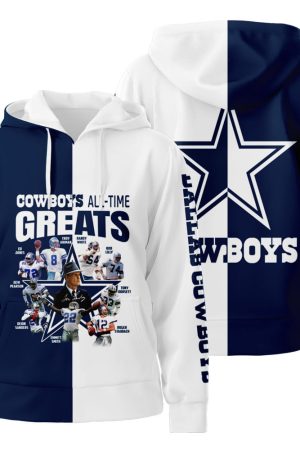 Dallas Cowboys All Time Greats Fan 3D All Over Print Hoodie Zip-Up Hoodie Genxprint