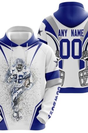 Dallas Cowboys Custom Name Number NFL Football Team Hoodie Genxprint