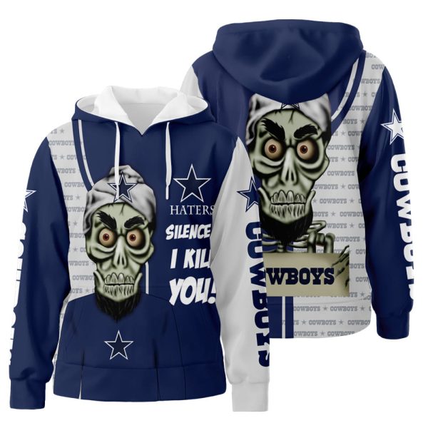 Dallas Cowboys Hater Silence I Kill You 3D All Over Print Hoodie Zip-Up Hoodie Genxprint