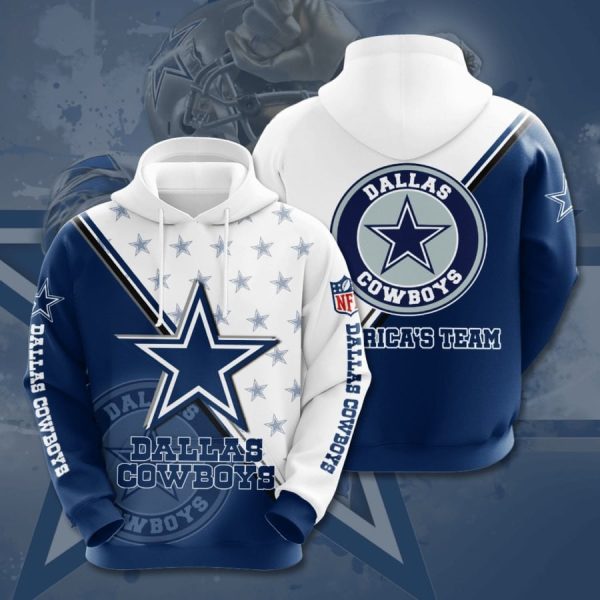 Dallas Cowboys Logo NFL Football Team Hoodie Genxprint