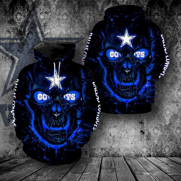 Dallas Cowboys New Full NFL Hoodie Zip Hoodie Genxprint
