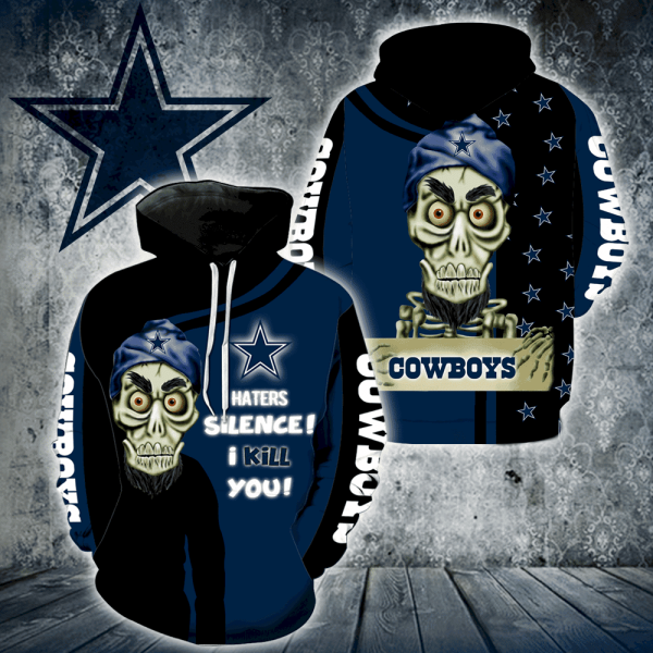 Dallas Cowboys Skull Full Hoodie Genxprint