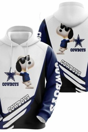 Dallas Cowboys Snoopy NFL Football Team Hoodie Genxprint