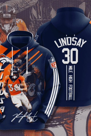 Denver Broncos Phillip Lindsay Hoodie Genxprint