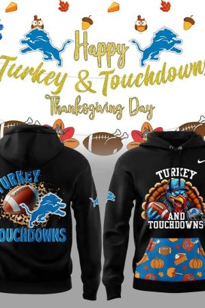 Detroit Lions 2024 Happy Thanksgiving Day Limited Edition Hoodie Genxprint