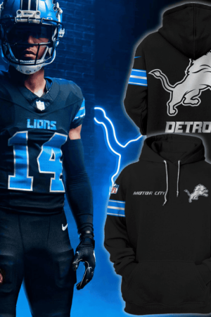 Detroit Lions Motor City NFL 3D Hoodie Genxprint