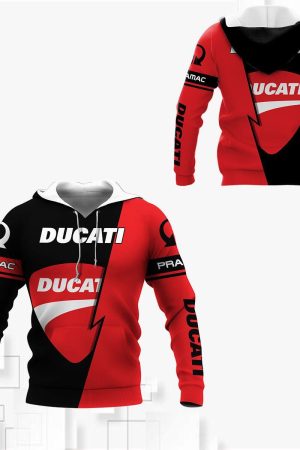Ducati Pramac Racing All Over Print Hoodie Zip Hoodie Genxprint