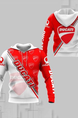 Ducati Pramac Racing All Over Print Hoodie Zip Hoodie Genxprint