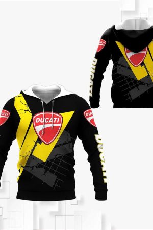 Ducati Racing All Over Print Hoodie Zip Hoodie Genxprint