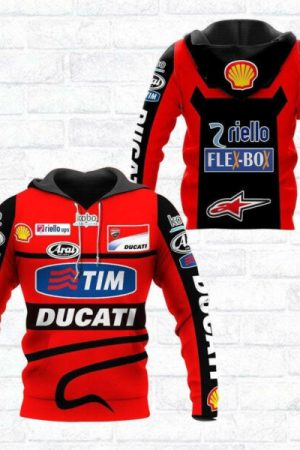 Ducati Racing Shirt Fan Gift 523 Stylist Unisex 3d Hoodie Zip Hoodie Genxprint