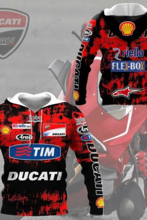Ducati Racing Shirt Fan Gift 524 Stylist Unisex 3d Hoodie Zip Hoodie Genxprint