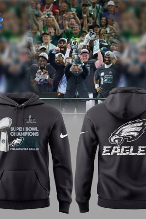 Eagles Champions Super Bowl 2025 Jalen Hurts Hoodie Genxprint