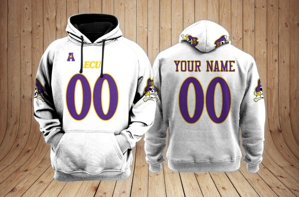 East Carolina Pirates 2023 football NCAA Custom 3D Hoodie PT Genxprint