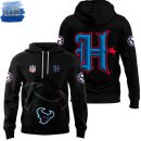 Fanatics Black Houston Texans Alternate Helmet Pullover Hoodie Genxprint