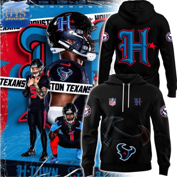 Fanatics Black Houston Texans Alternate Helmet Pullover Hoodie Genxprint