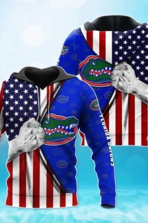 Florida Gators American Flag Hoodie Genxprint
