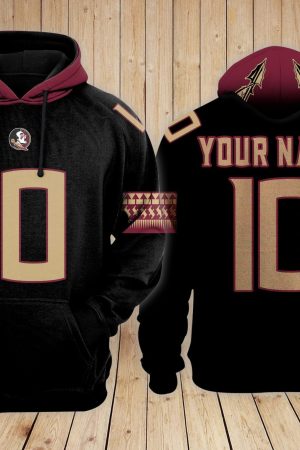 Florida State Seminoles Football NCAA Custom 3D Hoodie PT Genxprint