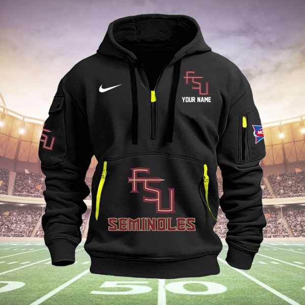 Florida State Seminoles Quarter Zip Hoodie Genxprint