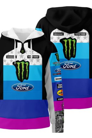 Ford Monster Energy F1 Racing 3D All Over Print Hoodie Zip-Up Hoodie Genxprint