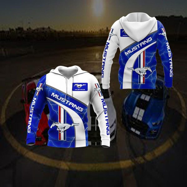 Ford Mustang Luxury Car 8k196 Fan Gift 3d Zip Hoodie Ii Genxprint