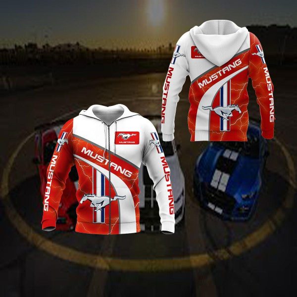 Ford Mustang Luxury Car 8k200 Fan Gift 3d Zip Hoodie Ii Genxprint