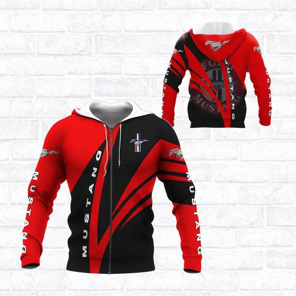 Ford Mustang Shelby Luxury Car 8k237 Fan Gift 3d Zip Hoodie Ii Genxprint