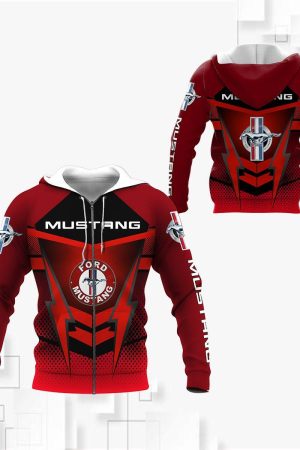 Ford Mustang Shelby Luxury Car 8k241 Fan Gift 3d Zip Hoodie Ii Genxprint