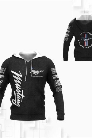 Ford Mustang Shirt Fan Gift 927 Stylist Unisex 3d Hoodie Zip Hoodie Genxprint