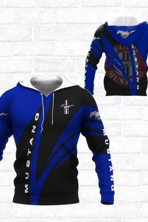 Ford Mustang Shirt Fan Gift 934 Stylist Unisex 3d Hoodie Zip Hoodie Genxprint