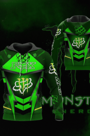 Fox Racing Monster Energy Racing Team Car Fan Gift 3d Zip Hoodie Ii0 Genxprint