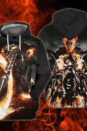 Ghost Rider Marvel Comics For Men And Women 3d Hoodie Zip Hoodie Genxprint