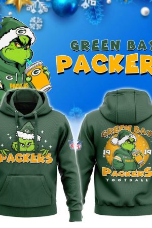 Green Bay Packers Grinch Christmas 2024 Limited Edition Hoodie Genxprint