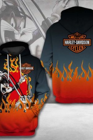 Harley Davidson Motocycle Hoodie Genxprint