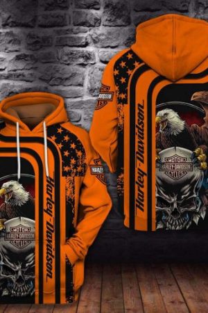 Harley Davidson Motocycle Hoodie Genxprint