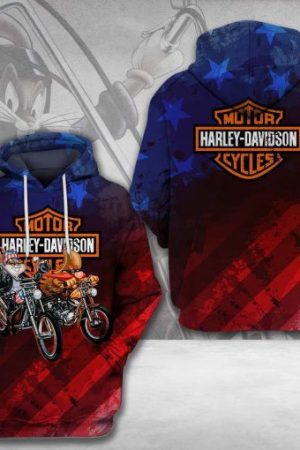 Harley Davidson Motocycle Hoodie Genxprint