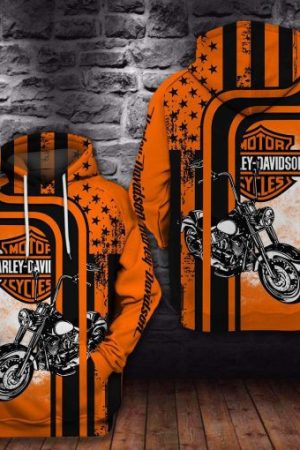 Harley Davidson Motocycle Hoodie Genxprint