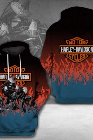 Harley Davidson Motocycle Hoodie Genxprint