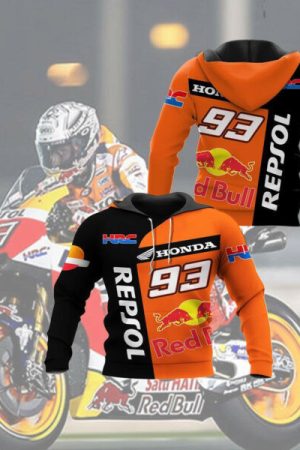 Honda Racing Racing Shirt Fan Gift 514 Stylist Unisex 3d Hoodie Zip Hoodie Genxprint