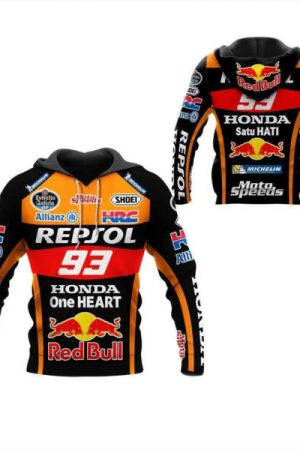 Honda Repsol Racing Shirt Fan Gift 621 Stylist Unisex 3d Hoodie Zip Hoodie Genxprint