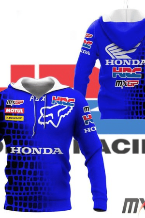 Honda X Fox Racing 3 Fan Gift 3d Hoodie Genxprint