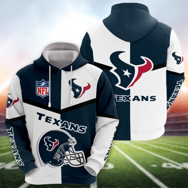 Houston Texans 3D printed Sweatshirt Hoodie Zipped Hoodie Genxprint
