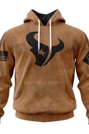 Houston Texans Basic Brown NFL 3D Hoodie Genxprint