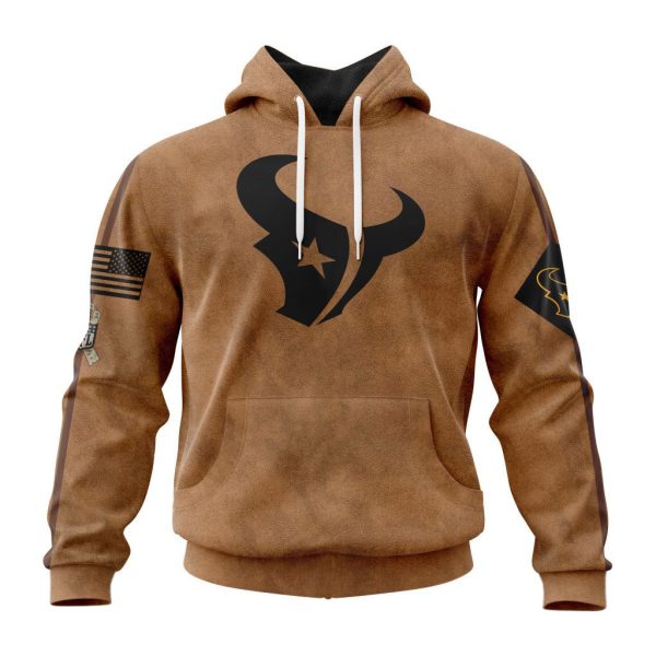 Houston Texans Basic Brown NFL 3D Hoodie Genxprint